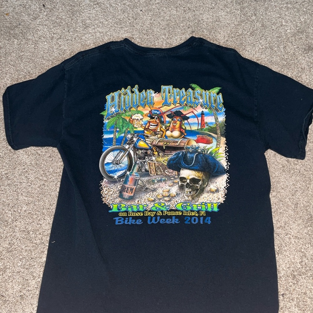 Black bike week Graphic bar T-Shirt